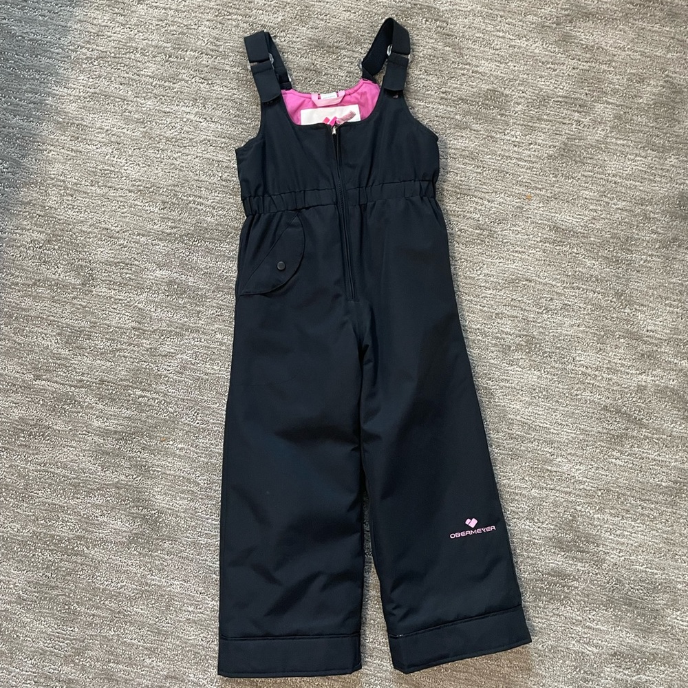 Girls ski bib pants Obermeyer size 5 black
